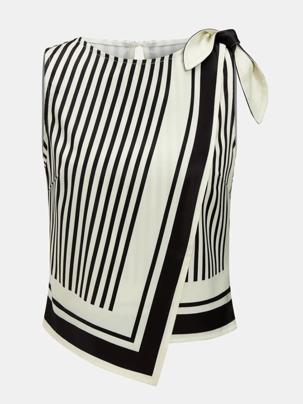 Commense Tie Shoulder Striped Top & Wide Leg Pants Set Size XL NWT - Picture 3 of 9